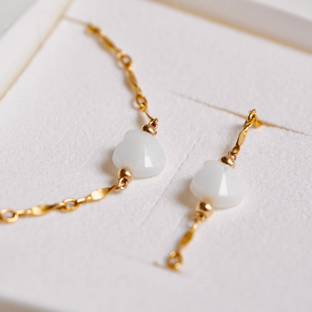 Kette mit facettiertem Herz aus Muttermilch – Muttermilchkosmetik