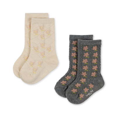 2 Pack pointelle socks Konges Sløjd (KS5075)