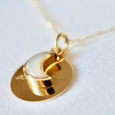 Kette LIJE mit handgeschmiedeter Mondfassung