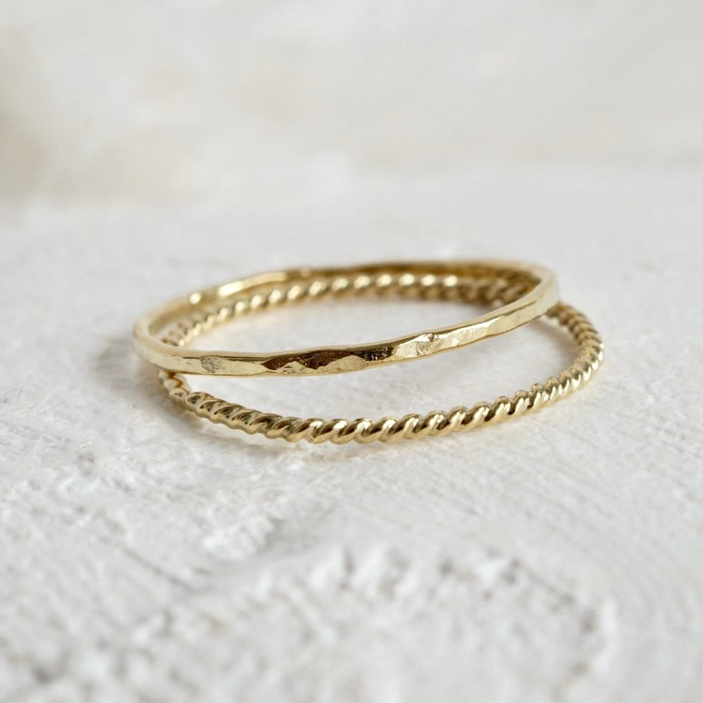 Stapelring in verschiedenen Ausführungen Echtgold (Exclusive Collection)