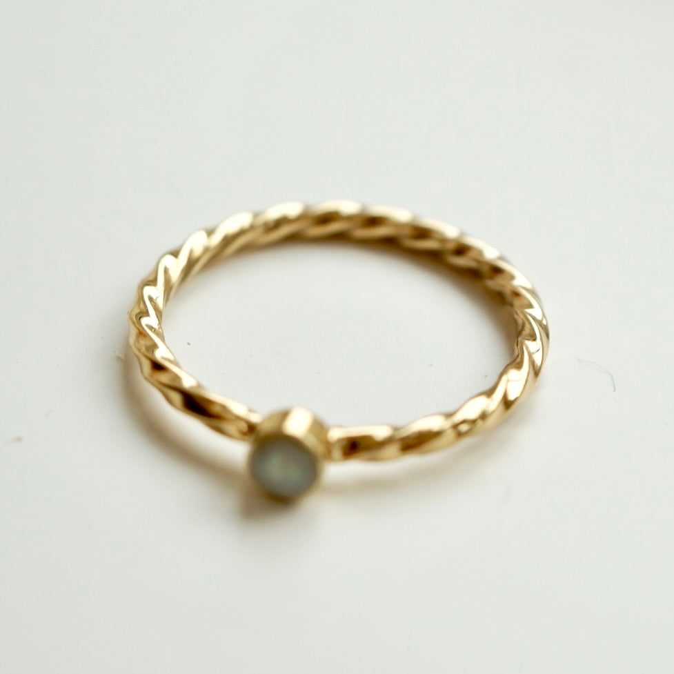 Muttermilchring ANNA gedrehte Ringschiene