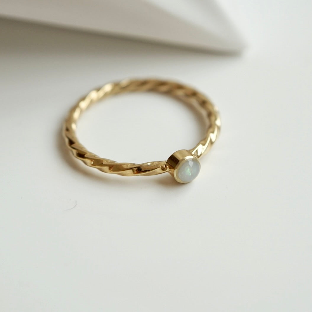 Muttermilchring ANNA gedrehte Ringschiene