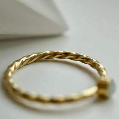 Muttermilchring ANNA gedrehte Ringschiene